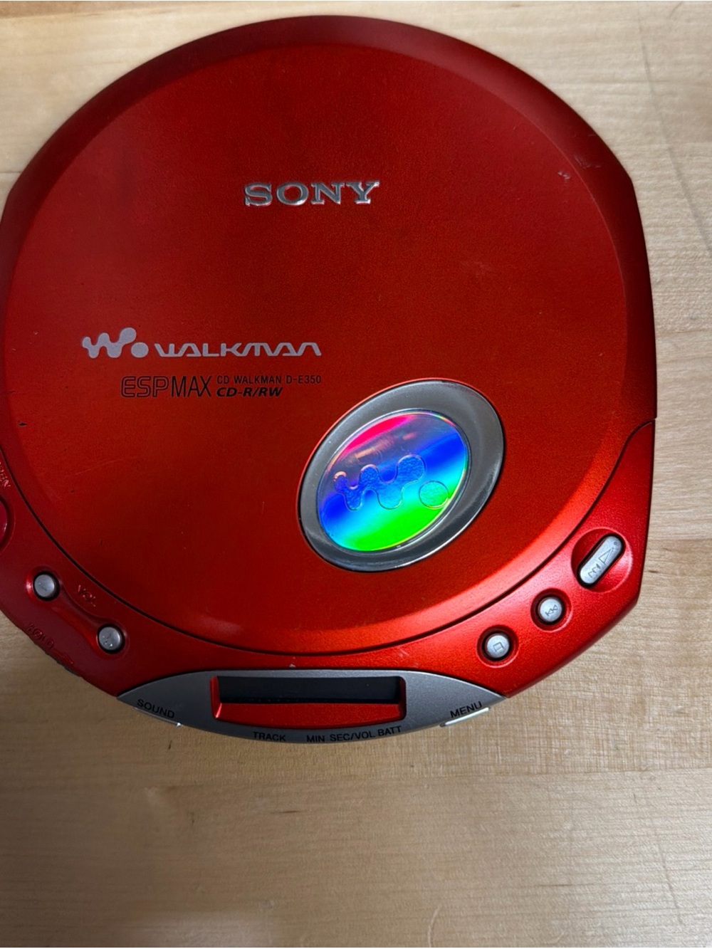 Sony Red Walkman Portable CD Player